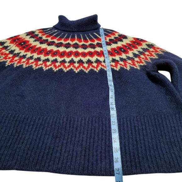 NWT Gap Split-Hem Fair Isle Wool Blend Sweater Size XL - Picture 6 of 8